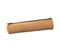 Fourre-Tout Petit Rond Oxford Cuir Naturel Beige
