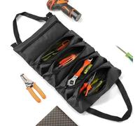 Fourre-tout Pour Porte-outils - Organiseur À 5 Poches Enroulables, Support Utilitaire Résistant À L'eau | Sac À Outils Portable Robuste Au Service Des Papas Mécaniciens Électriciens Service Sur Le Ter