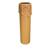 Fourreau de bougie beige avec gouttes : 26 mm x 100 mm