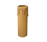 Fourreau de bougie plastique marron clair E14, haut. 85mm, garantie 5 ans - Tibelec