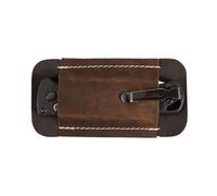 Fourreau de Couteau en Cuir pour Ceinture, Porte-Couteau de Poche Horizontal, Organiseur de Ceinture EDC, étui de Couteau à Dessin Compact Fait à la Main, Organisateur de Poche EDC Étui pour Couteau