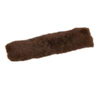 Fourreau de muserolle HorseGuard MediLamb Marron TU