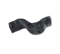 Fourreau de sangle pour cheval en mouton véritable Waldhausen Noir 80 cm