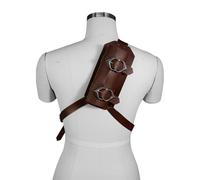 Fourreau d'épée Médiéval Rétro Étui à Épée en Cuir PU pour Dos Réglable | Support d'épée du Moyen Âge Ceinture d'épée Viking Renaissance Porte-katana pour Chevalier Guerrier Pirate Halloween Carnaval