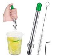 Fourreaux Pour Couvercles,Outils De Poinçonnage Pour Pailles | Ustensiles de Cuisine en Acier Inoxydable pour Préparation Boissons Cafétéria Gastronomie