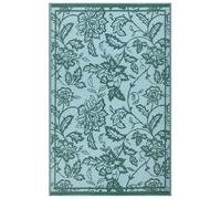 fourrer. Tapis d'Extérieur Jacquard Tissé Anémone - Sarcelle/Minéral - 120x180cm