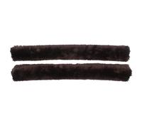Fourrures de protection de rênes pour cheval QHP (x2) Marron 45 cm