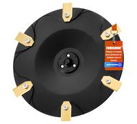 FourShow 【Coupe Plus Efficace】 Disque de Lames + 6 Lames Compatibles avec Gardena Sileno Life, Sileno, Sileno Plus, R100li R130li R160li, Disque de Lames pour Tondeuse Robotisée
