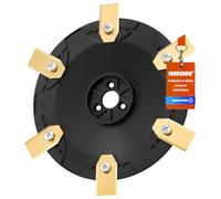 FourShow 【Coupe Plus Efficace】 Plaque de Lames + 6 Lames de Remplacement Compatibles avec Husqvarna Automower 308, Gardena R70Li R80Li (jusqu'à l'année de Fabrication 2015) pour Tondeuse Robotisée