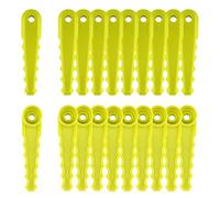 FourShow Lot de 20 lames dentelées de rechange AC052N1FB compatibles avec ligne fixe Ryobi 2 en 1 et tête de lame AC052N1, accessoires pour débroussailleuse Ryobi 18 V 2 en 1 pivotante à alimentation