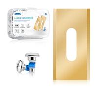 FourShow Lot de 36 lames Endurance compatibles avec tous les robots Husqvarna, Gardena - Lames de rechange en titane durable - Vis avec revêtement de sécurité