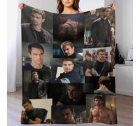 Foursssve Theo Star James Couverture en flanelle super douce pour voyage ou extérieur, cadeau personnalisé pour bureau, canapé, 76,2 x 101,6 cm