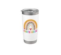 Fourth Grade Teacher Student Boho Rainbow Back To School Gobelet isotherme en acier inoxydable double paroi