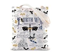 Fourth W - Sac à main Romantasy Fantasy Bookish Gift Fly Or Die Dragon Rider 4th Wing Merch, Fly Or Die Full T Uk, INCHES, Fly Or Die Full T Uk, INCHES