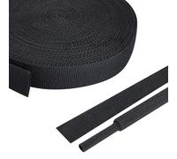 FOURUB Gaine tressée plate thermorétractable à rapport 2:1, tube isolant électrique, gaine rétractable en tissu automobile durable (1,27 cm - 6,1 m)