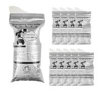 Fousenuk 10 Pcs Sacs À Urine Jetables 700 ml, Super Absorbants Sacs d'Urine pour Camping, Voyages, Embouteillages, Sacs à Vomissements, Toilette Portable Urinoir, Sacs à Pipi pour Homme, Femme, Enfant