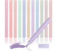 Fousenuk 12 Pièces Surligneurs, Surligneur Pastel 12 Couleurs Différentes Surligneur Carrés Facile À Tenir, Pastels Aesthetic Highlighter Pour Bureau, Étudiants, Fournitures Scolaires