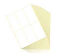 Fousenuk 210 pièces Etiquette Autocollante Blanc, étiquette Autocollantes 100 x 50 mm, étiquettes Autocollantes de Rectangle pour Bouteilles, Classeurs, Boîtes de Conserve, Cuisine, Bureau