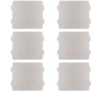 Fousenuk 6 Pièces Plaque Mica Micro Ondes, Feuille De Mica 10 × 11.8 Cm Plaque À Micro-Ondes Universelle, Couvercle De Guide D'O