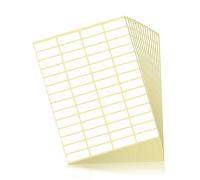 Fousenuk 840 pièces Etiquette Autocollante Blanc, étiquette Autocollantes 38 x 13 mm, étiquettes Autocollantes de Rectangle pour Bouteilles, Classeurs, Boîtes de Conserve, Cuisine, Bureau