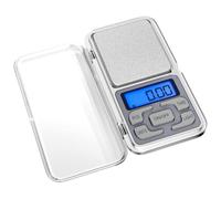 Fousenuk Balance de Cuisine, Balance de Precision Haute Précision 500g/0.01g Balance Electronique avec écran LCD et Fonction Tare, Mini Balance en Acier Inoxydable pour Maison et Cuisine