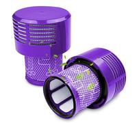Fousenuk Lot de 2 filtres compatibles avec Dyson V10, filtre d'aspirateur, filtre de rechange, filtre d'origine, cyclones sans fil Animal Absolute Total, pièces de rechange propres pour aspirateur