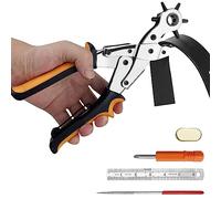 Fousenuk Pince Perforatrice Cuir, Trou Ceinture avec 6 Tailles De Poinçon, Poinçon Cuir, Pince a Trouer le pour Ceintures, Bracelets, Projets de Bricolage et D'Artisanat