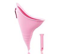 Fousenuk Pisse Debout Femme, Réutilisable Portable Urinoir Femme en Silicone, Pliable Pipi Debout avec Tube d'Extension, Urinoir Féminin en Entonnoir pour Plein Air, Voyage, Randonnée, Camping