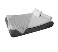 Vivezen – Fouta tunisienne 1x2 m – 100% coton 380 g – Tissage plat ou nid d'abeille – 25 modèles