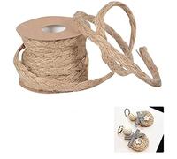 FOUTP Corde de Jute tressée Naturelle Ficelle de Jute Cordon de macramé Rouleau de Ruban de Cordon de Toile de Jute pour l'artisanat de Bricolage, Les projets de macramé (Brown)