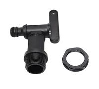FOUTP Robinet cuve 1000l Plastique,Adaptateur de boîte de Rangement d'eau IBC,Adaptateur Robinet Tuyau arrosage,pour recuperateur Eau de Pluie, réservoir de Carburant (Plastique)