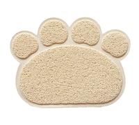 FOUTP Tapis litiere Chat 30 * 40cm Tapis de Toilette Chat Imperméable Antidérapant, Tapis de Litière pour Chat Facile à Nettoyer Pets Tapis de litière antidérapant pour Chien/Chat (Beige)