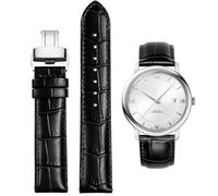 FOUUA Bracelet de montre Bracele 12 13 14 15 16 17 18 19 20 21 22 24mm cuir véritable Alligator Embossé Remplacement Déploiement Boucle De Bracelets Argent Or or rose