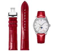 FOUUA Bracelet de montre Bracele 12 13 14 15 16 17 18 19 20 21 22 24mm cuir véritable Alligator Embossé Remplacement Déploiement Boucle De Bracelets Argent Or or rose