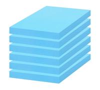 Fouvin Lot de 6 plaques en mousse rigide faites à la main - Matériau de modèle DIY - Plaque de mousse rigide bleue - Plaque de polystyrène pour modélisation de paysage (20 mm)