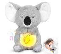 Fouvin Schlummer Loutre avec Battement de cœur, Doudou Koala, Loutre de Sommeil avec Mouvement respiratoire et Musique, Loutre de Sommeil pour fête prénatale et Cadeau de Nouveau-né