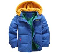 Fouyada Enfants Doudoune à Capuche Hiver Blouson Garçons Filles Manteau Léger Veste Rembourrée