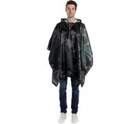 Fouyada Poncho Pluie Imperméable Cape de Pluie Poncho Tapis de Camping Ombre de Camping Multifonctions 3 en 1 pour la Randonnée en Plein Air Militaire