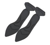 FOVAOK 1/2 paire de semelles intérieures à talons hauts pour femme en mousse à mémoire de forme antidérapantes, découpables, confortables, respirantes, coussinets de massage (pointu-noir-A, 2 paires)