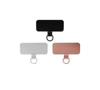 FOVAOK 1 à 3 cordons de téléphone portable en métal pour carte patch détachable anti-perte universel pour téléphone portable avec languettes de cordon pour iPhone 15 14 Samsung, 2Pcs, Agate