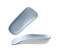FOVAOK 1 paire de semelles intérieures respirantes et invisibles - Soutien de la voûte plantaire - Durable - Demi-semelle intérieure pratique à utiliser (gris-M)