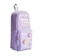 FOVAOK 1 trousse à crayons kawaii de grande capacité en toile pour filles, étudiants, papeterie, fournitures scolaires, Sweet Cone Girl, Taille unique