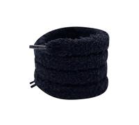 FOVAOK 4 paires de lacets plats en peluche de couleur unie de 1,5 cm de long pour femmes et hommes, 120 cm de long, pour chaussures de sport, chaussures de sport, accessoires, Noir , Taille unique