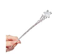 FOVAOK Bâtons à cheveux vintage en pierre de lune étoile lune pour femmes style chinois croix pompon épingle à cheveux disque baguettes à cheveux accessoires pour cheveux (02)