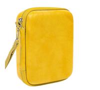 FOVAOK Boîte de médiator de guitare étanche multi-usages avec doublure douce pour cordes d'accordeur et sangles, marron, Taille unique