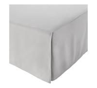 FOVAOK Cache-sommier plissé sur mesure de style européen absolument élégant avec plateforme - Couvre-lit de 35,6 cm de hauteur (gris clair) (gris clair, 180 x 200 x 35 cm)