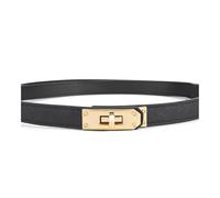 FOVAOK Ceintures tendance fiables pour femmes en cuir noir blanc mince corset ceinture marron robe Wayband, Ams-Heise, 100 cm