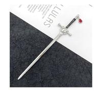 FOVAOK Épingle à cheveux d'épée en métal pour femmes, mode chinoise, simple et créative, épingle, bijoux, tempérament, accessoires de couvre-chefs (WTS00002-14)