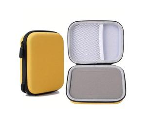 FOVAOK Étui de rangement portable pour médiator avec fente pour médiator Noir/jaune, jaune, Taille unique