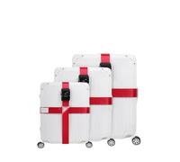 FOVAOK Étui de voyage à 10 chiffres avec verrou à mot de passe TSA Sea Port Lock Support Sangle de bagage Renforcement Boîte d'emballage Sangle Gris froid (un mot sans mot de passe (note de couleur